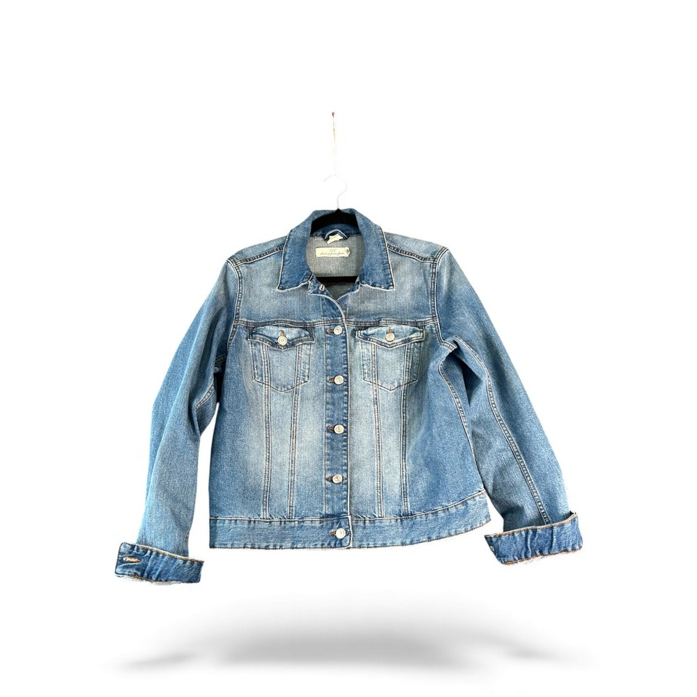 L O G G Denim Jacket Blue Wash Classic Fit Button Up Women's | Medium